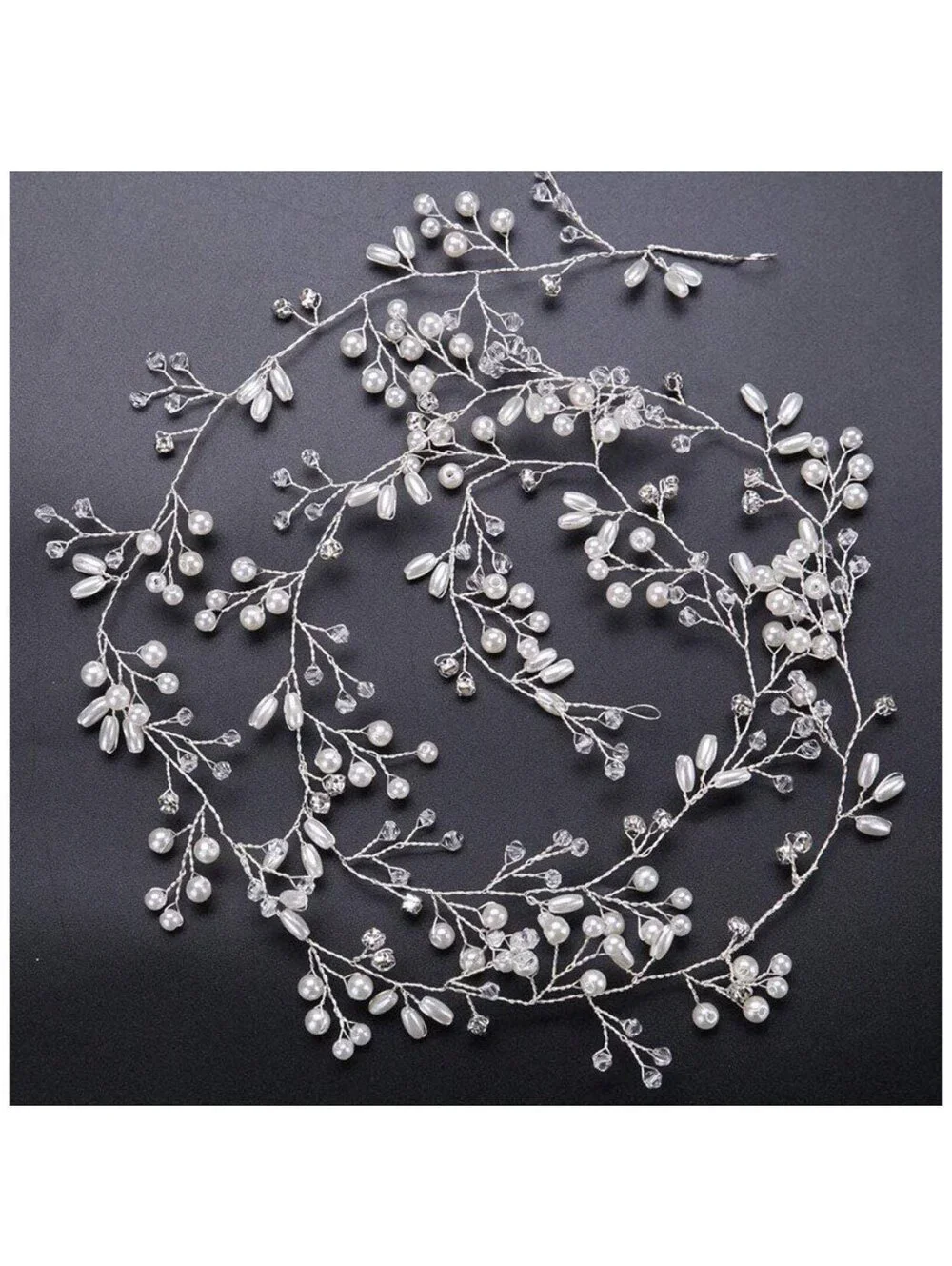 Bridal bride hair jewelry pins rhinestones pearls faux